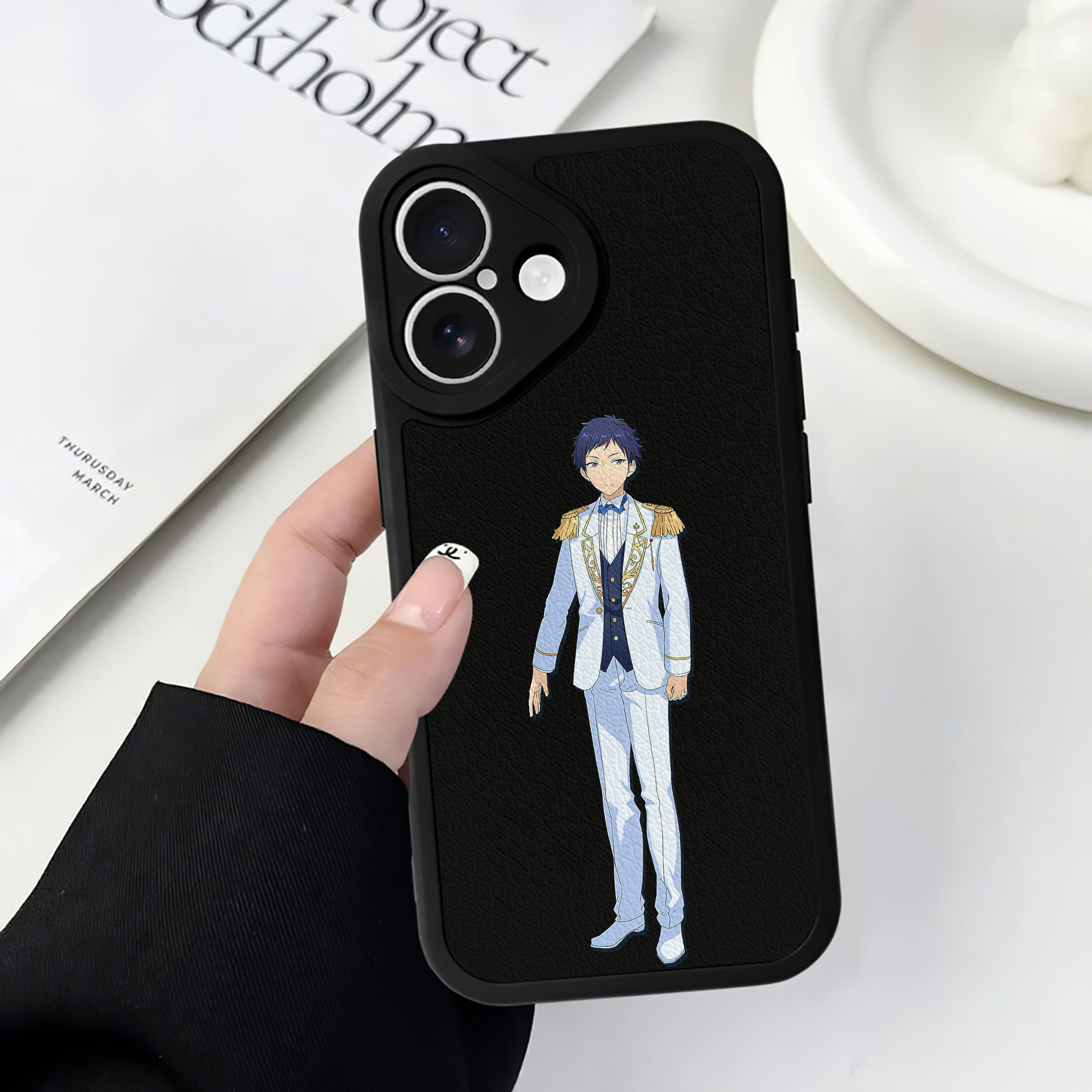 （画像用） あんさんぶるスターズ! Ensemble Stars 【iPhone 16シリーズ対応】シリコンスマホケース（レザー調） 材質：シリコン